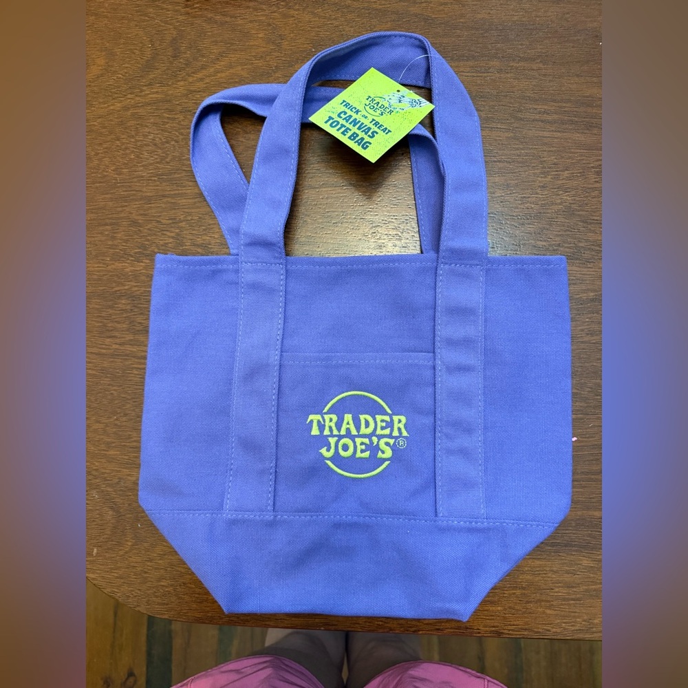 Trader Joe's purple Tote Bag mini